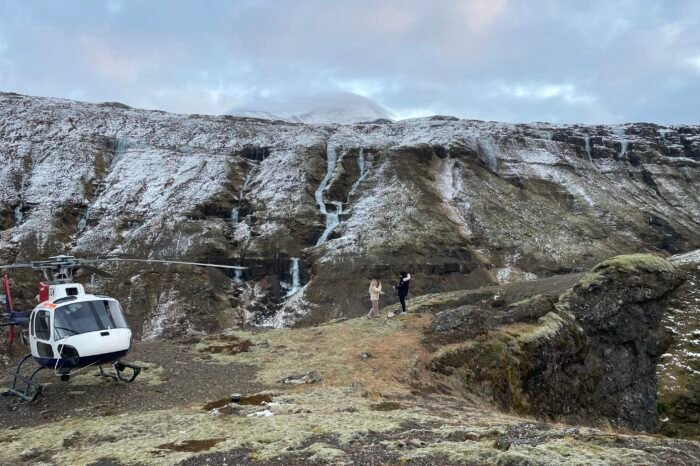 Proposal on Mount Esja in Iceland – Private Helicopter Tour
